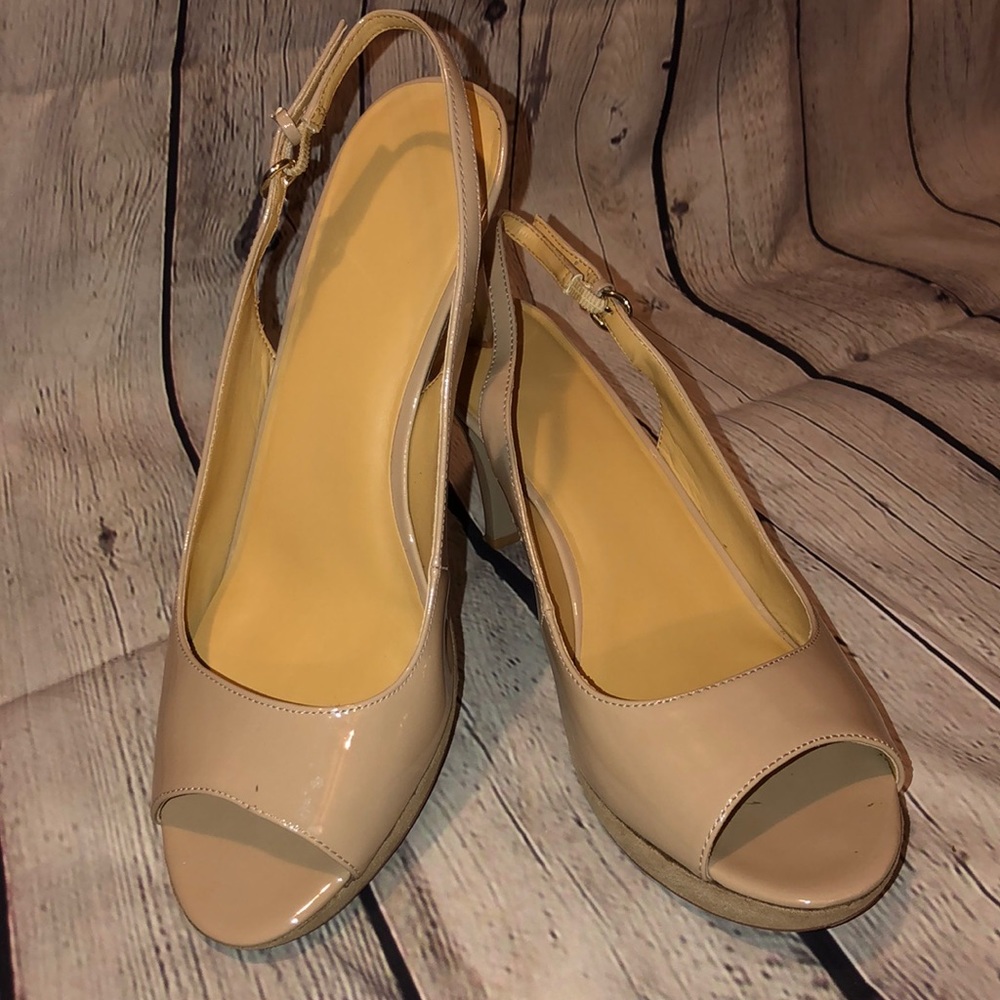 Nine West peep toe slings - size 11